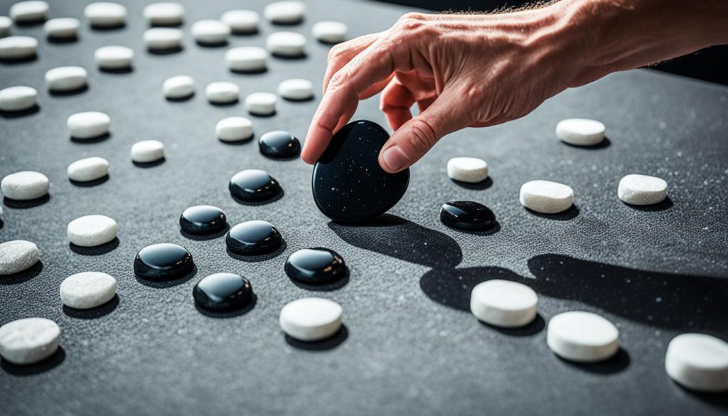 capturing stones in go