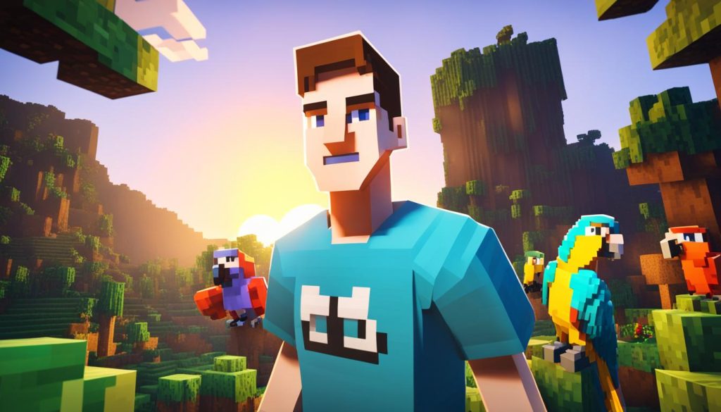 parrot taming process in minecraft