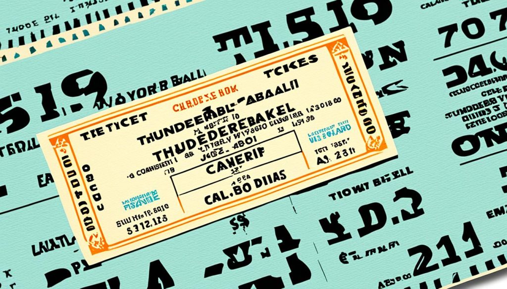 thunderball ticket price