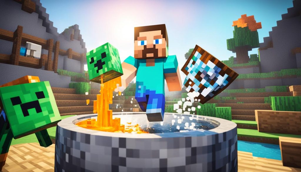 how to use a cauldron in minecraft