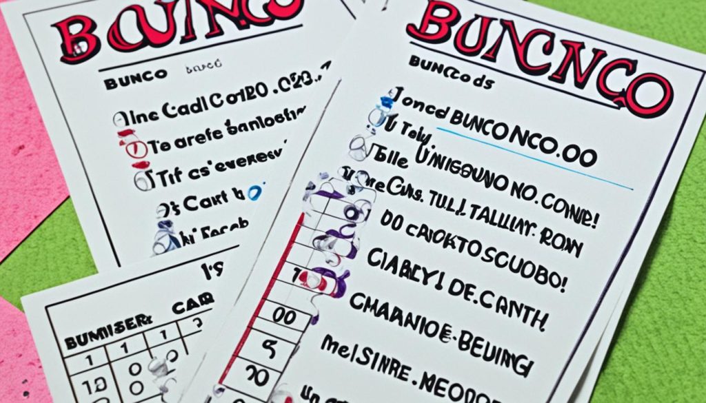 bunco score cards bunco score cards