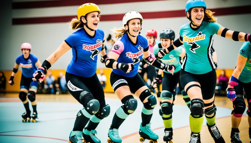 roller derby players