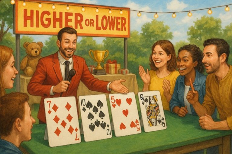 Higher or Lower Card Game